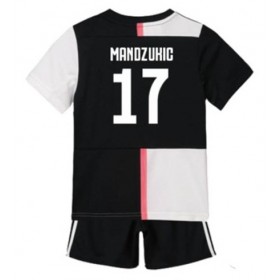 Koszulka Juventus Mario Mandzukic 17 Dziecięcy Domowe Koszulki Piłkarskie 2019-2020 Krótki Rękaw